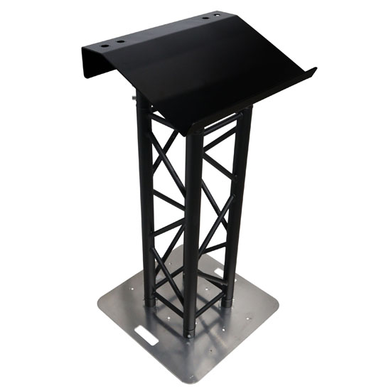 ProX XT-LECTERN24BL Truss Lectern 24" Black Powder Finish Aluminum Fits F34 w/ 4x Punched for D-Series Connectors