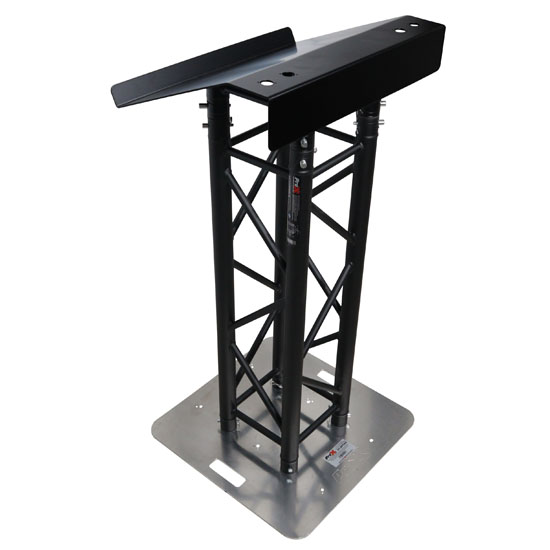 ProX XT-LECTERN24BL Truss Lectern 24" Black Powder Finish Aluminum Fits F34 w/ 4x Punched for D-Series Connectors