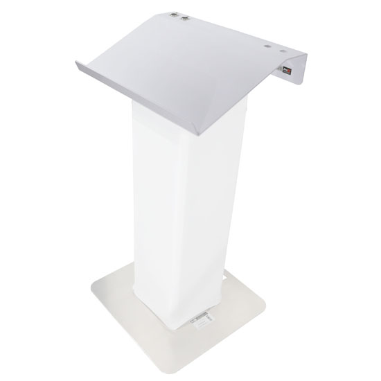 ProX XT-LECTERN24WH Truss Lectern 24" White Finish Aluminum Fits F34 w/ 4x Punched for D-Series Connectors