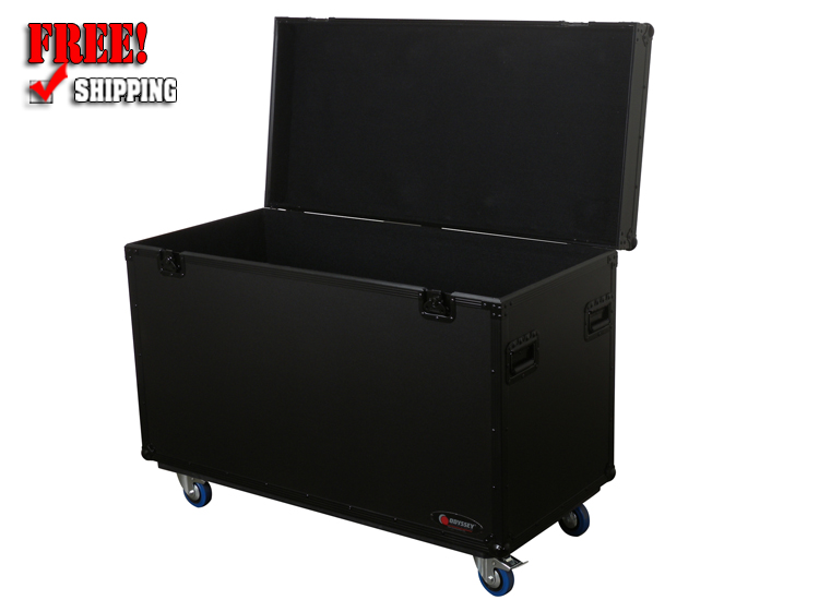 Odyssey FZTP1WBL, Black 46" x 27.5" x 21.5" Interior Utility Truck Pack Touring Flight Case