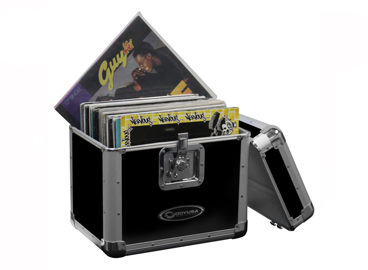 Odyssey KLP2BLK KROM Series Black Stackable Record/Utility Case for 70 12" Vinyl Records & LPs