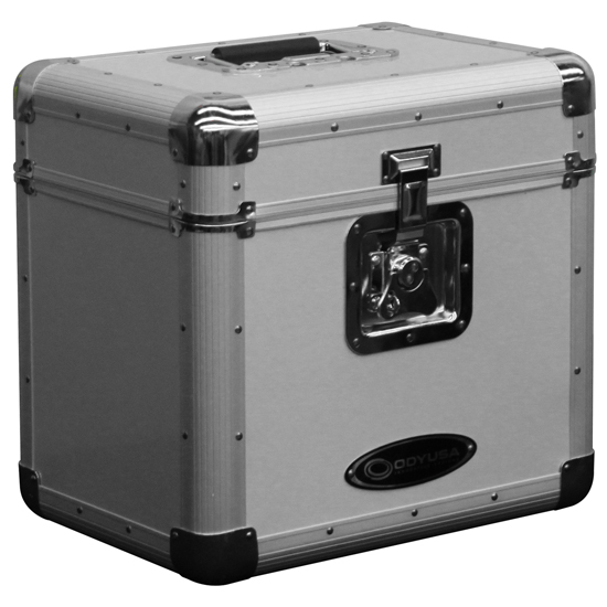 Odyssey KLP2SIL KROM Series Silver Stackable Record/Utility Case for 70 12" Vinyl Records & LPs