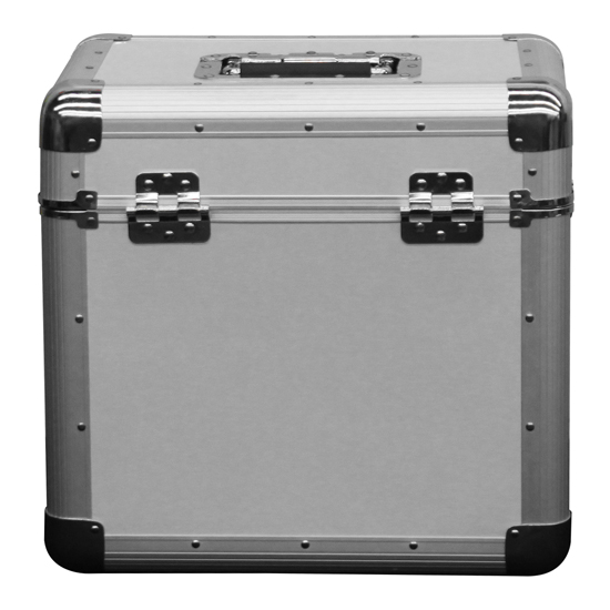 Odyssey KLP2SIL KROM Series Silver Stackable Record/Utility Case for 70 12" Vinyl Records & LPs