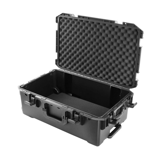 Odyssey VU251511HW 25.5" x 15.75" x 11.25" Bottom Interior with Pluck Foams Injection-Molded Trolley Utility Case