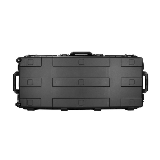 Odyssey VU441707W 44" x 17.75" x 7" Bottom Interior Injection-Molded Utility Case with Wheels