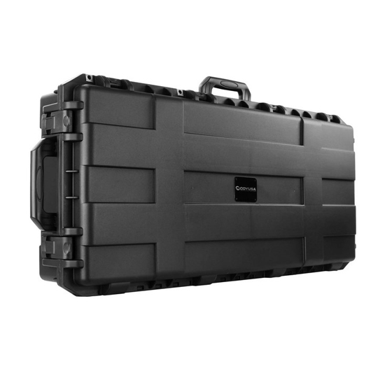 Odyssey VU441707W 44" x 17.75" x 7" Bottom Interior Injection-Molded Utility Case with Wheels