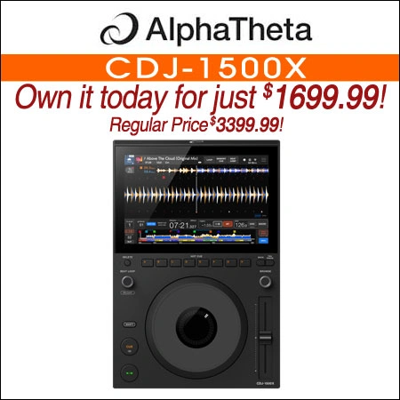 AlphaTheta CDJ-1500X Professional DJ Multi Player