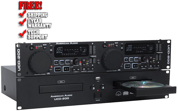 American Audio UCD200 Rack Mount DJ CD Player