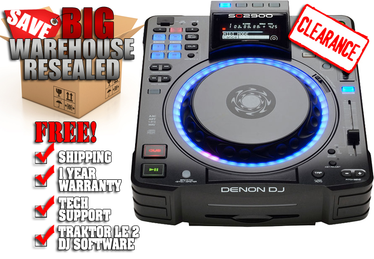 Denon SC2900 Warehouse Resealed Denon DJ CD Players Table Top Players Chicago DJ Equipment