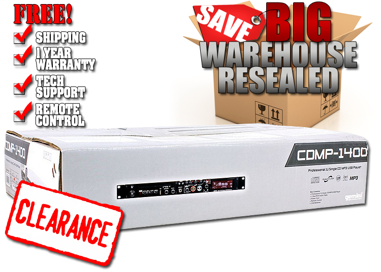 Gemini CDMP1400 DJ CD And Digital Player