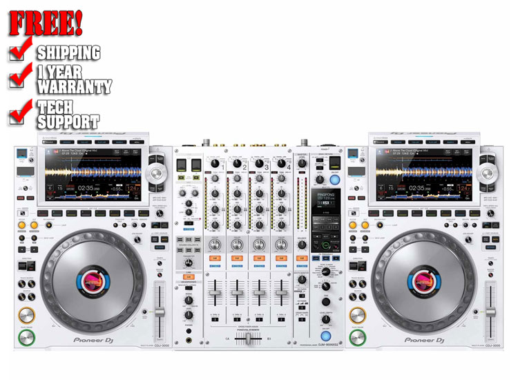 (2) Pioneer CDJ-3000 with DJM-900NXS2 Pack