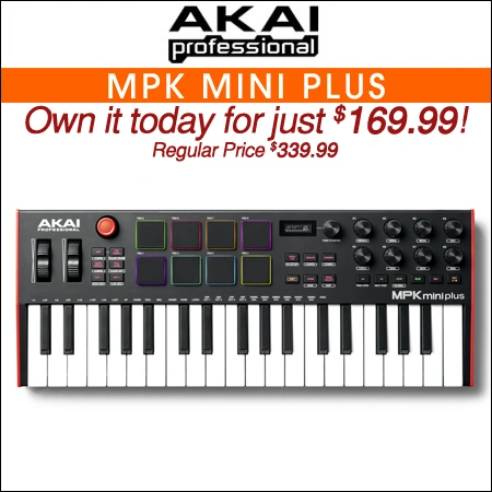 Akai MPK Mini Plus USB MIDI Keyboard Controller