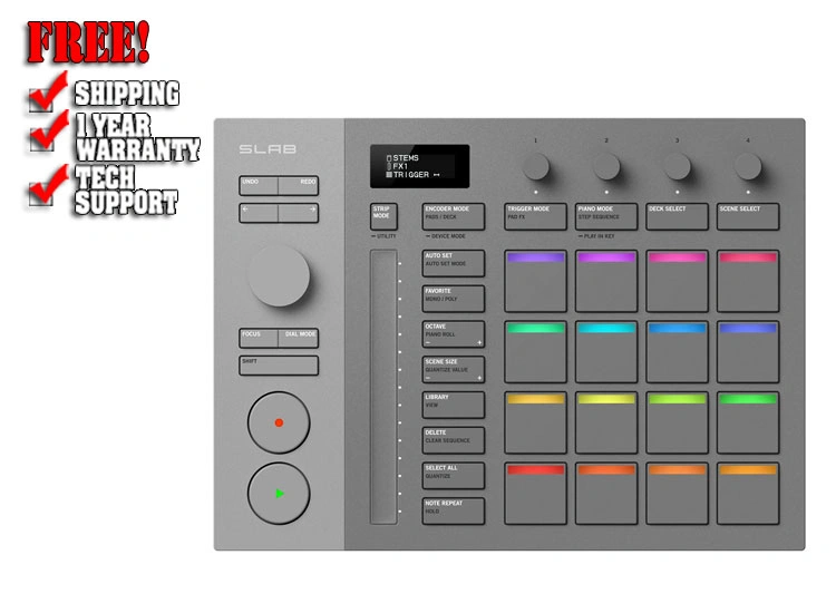 AlphaTheta SLAB MIDI Pad Controller for Serato Studio