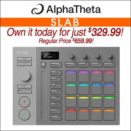 AlphaTheta SLAB MIDI Pad Controller for Serato Studio