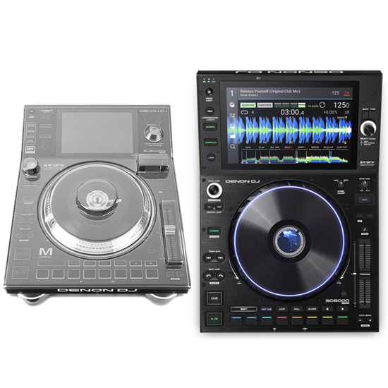 Denon DJ SC6000 Prime Player + Decksaver DS-PC-SC6000 Cover Bundle Prime