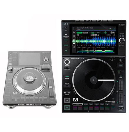 Denon DJ SC6000M Prime Player + Decksaver DS-PC-SC6000M Cover Bundle