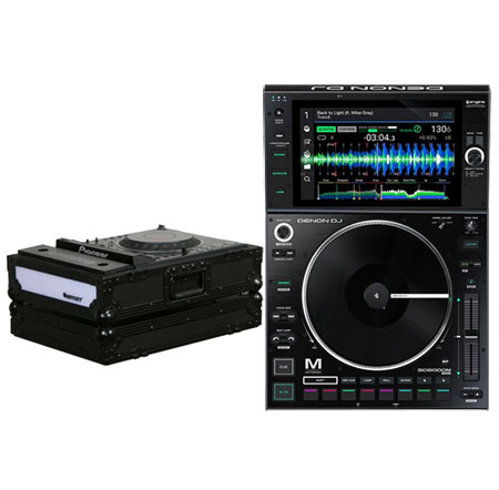 Denon DJ SC6000M Prime Player + Odyssey FFXCDJBL Case Bundle