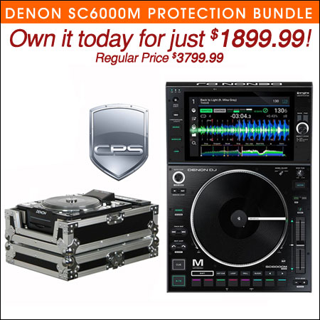 Denon DJ SC6000M 'PROtection' Bundle with Case and 2 Year Accidental Warranty