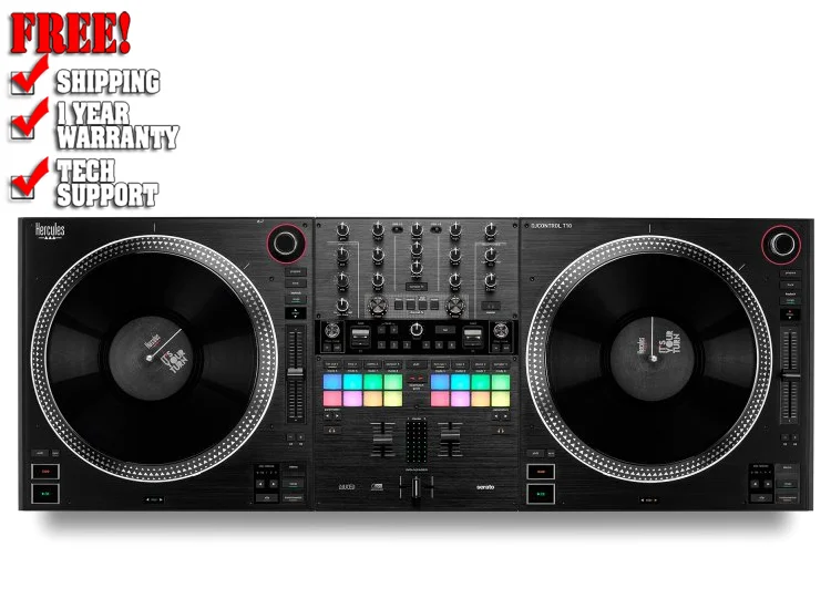 Hercules DJControl T10 2-Channel Motorized DJ Controller