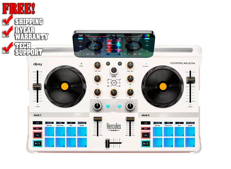 Hercules DJControl Mix Ultra Compact Beginner DJ Controller
