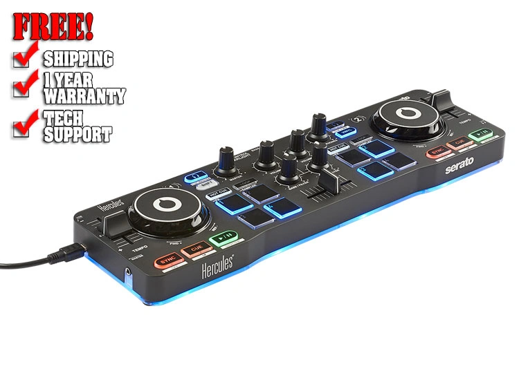 Hercules DJControl Starlight - Mini 2-Deck DJ Controller