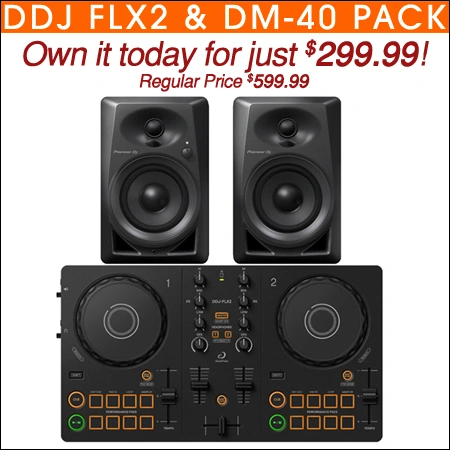 DDJ FLX2 & DM-40 Pack