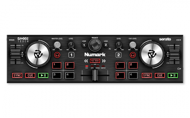 Numark DJ2GO2 Touch and Mackie CR3 Studio Monitors Package