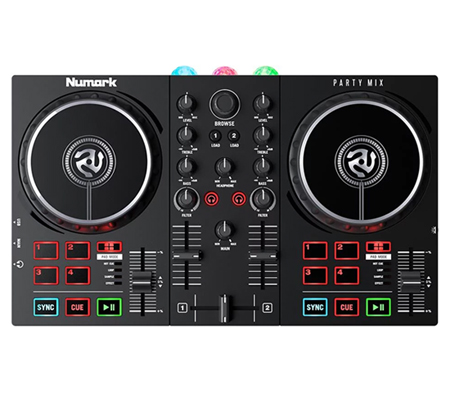 Numark Party Mix II and Mackie CR3 Studio Monitors Package