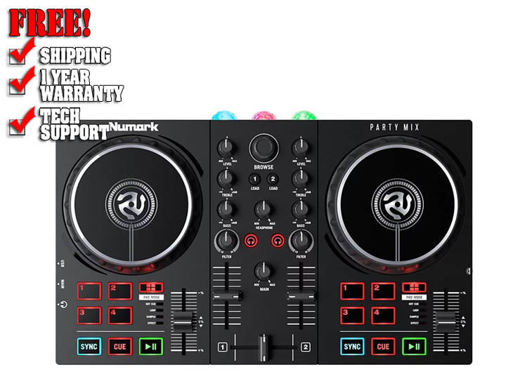 Numark Party Mix II DJ Controller with Built-in Light Show
