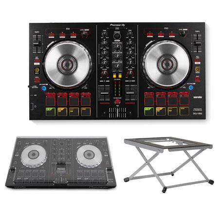Pioneer DDJ-SB2 + Decksaver + Riser | DJ Controllers | DJ Cases
