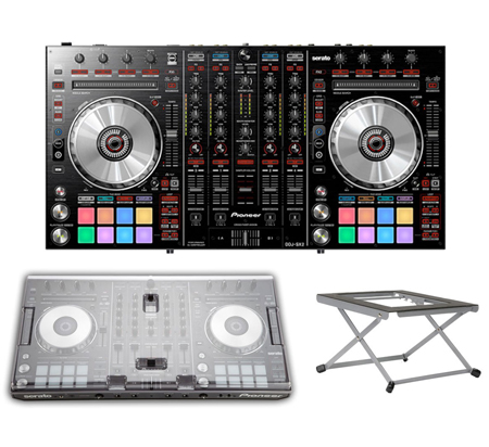 Pioneer DDJ-SX2 + Decksaver + Riser