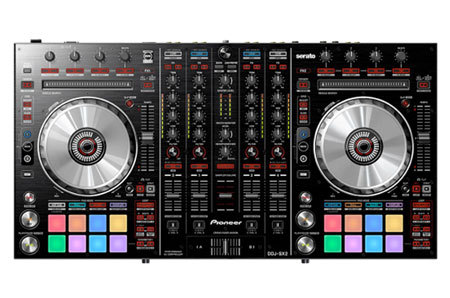 Pioneer DDJ-SX2 + Odyssey Glide Style Black Label Flight Case w/Rack
