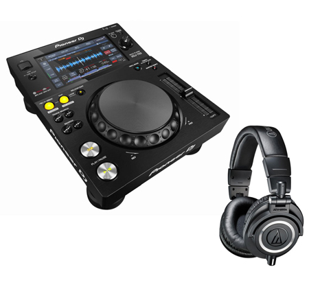 Pioneer XDJ-700 + Audio Technica ATH-M50X Headphones