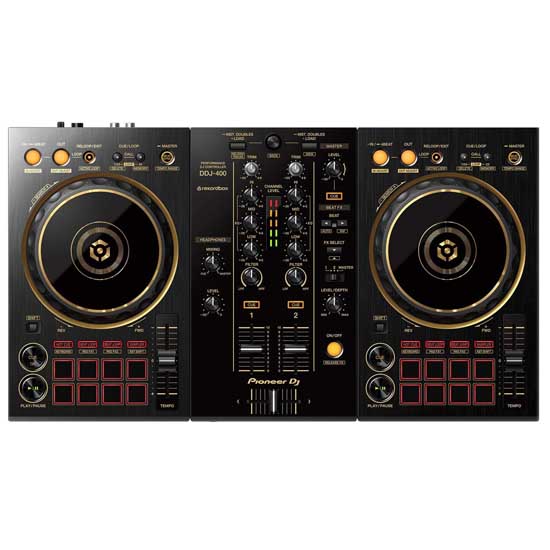 Pioneer DDJ-400-N Gold and DM-40 Black Pack