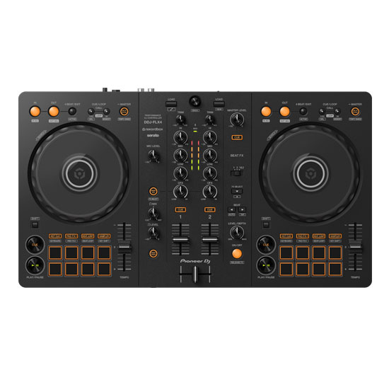 Pioneer DDJ-FLX4 and Pioneer DM-40 Black Package