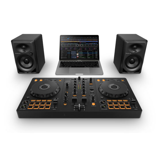 Pioneer DDJ-FLX4 and Pioneer DM-40 Black Package