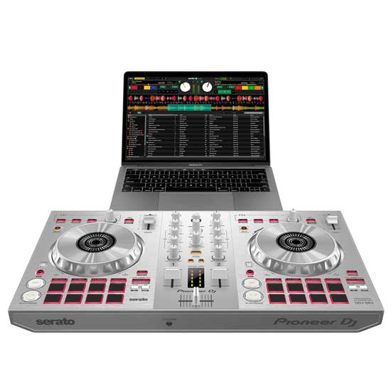 Pioneer DDJ-SB3-S Silver and DM-40 White Pack 
