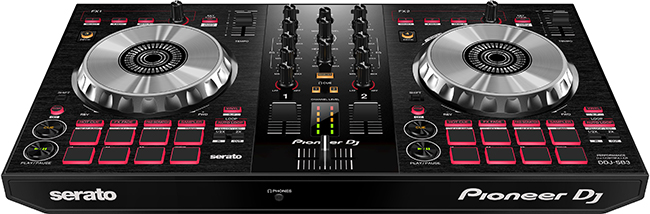 Pioneer DDJ-SB3 and Pioneer DM-40 Black with Odyssey FRGSPIDDJSB Package