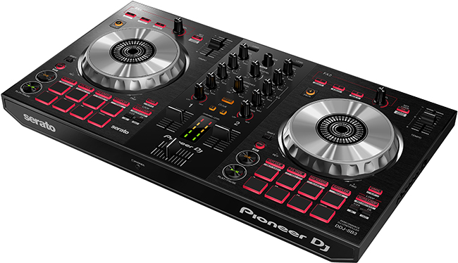 Pioneer DDJ-SB3 and Pioneer DM-40 Black with Odyssey FRGSPIDDJSB Package