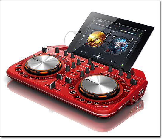 Pioneer DDJ-WeGO2 Red Compact Digital DJ Controller for iPad