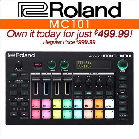 Roland MC101 Groovebox Production Workstation 