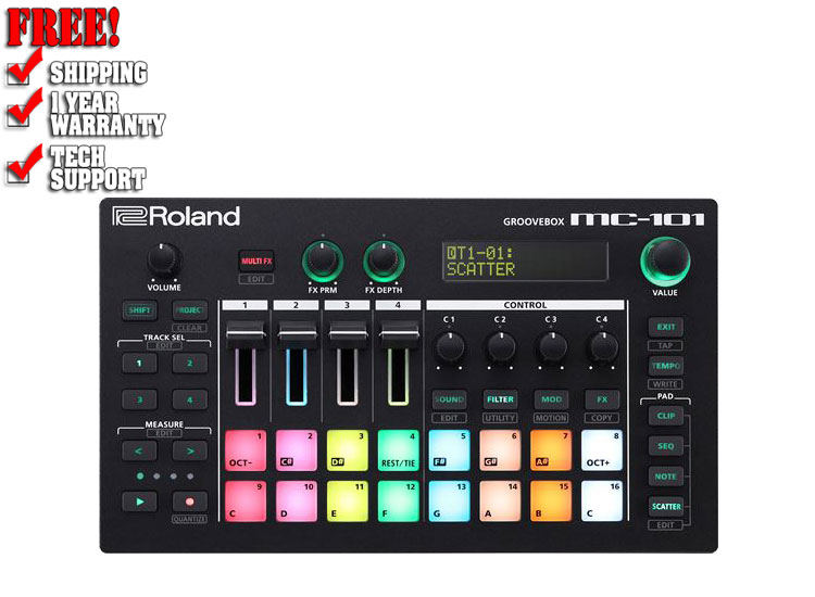 Roland MC101 Groovebox Production Workstation