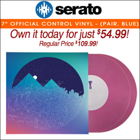 Serato 7" Official Control Vinyl - (Pair, Blue) 