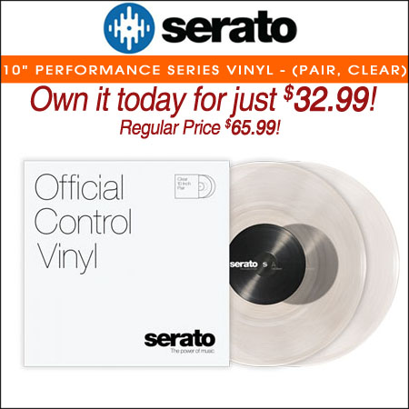  Serato 10" Performance Series Vinyl - (Pair, Clear) 
