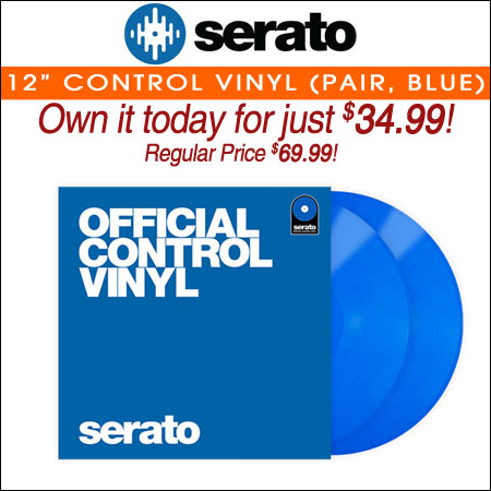  Serato Performance Series 12inch Control Vinyl (Pair, Blue) 