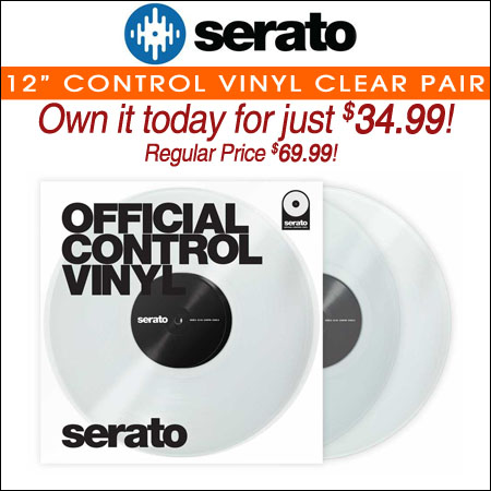 Serato Performance Series 12inch Control Vinyl (Pair, Clear)