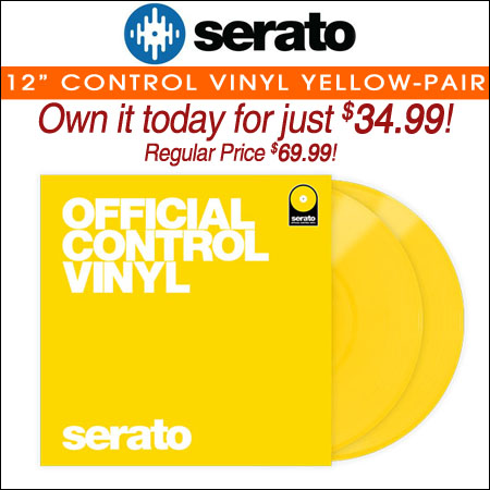 Serato Performance Series 12inch Control Vinyl (Pair, Yellow)