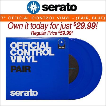  Serato 7" Official Control Vinyl - (Pair, Blue) 