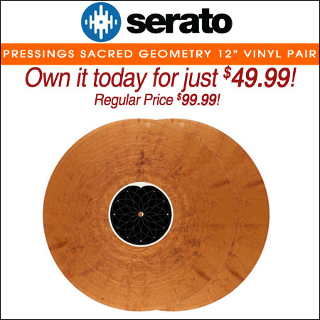  Serato Pressings Sacred Geometry - Iridescent Copper 12" Control Vinyl (pair) 