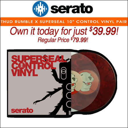  Serato Thud Rumble x Serato Superseal Series 10inch Control Vinyl Pair 